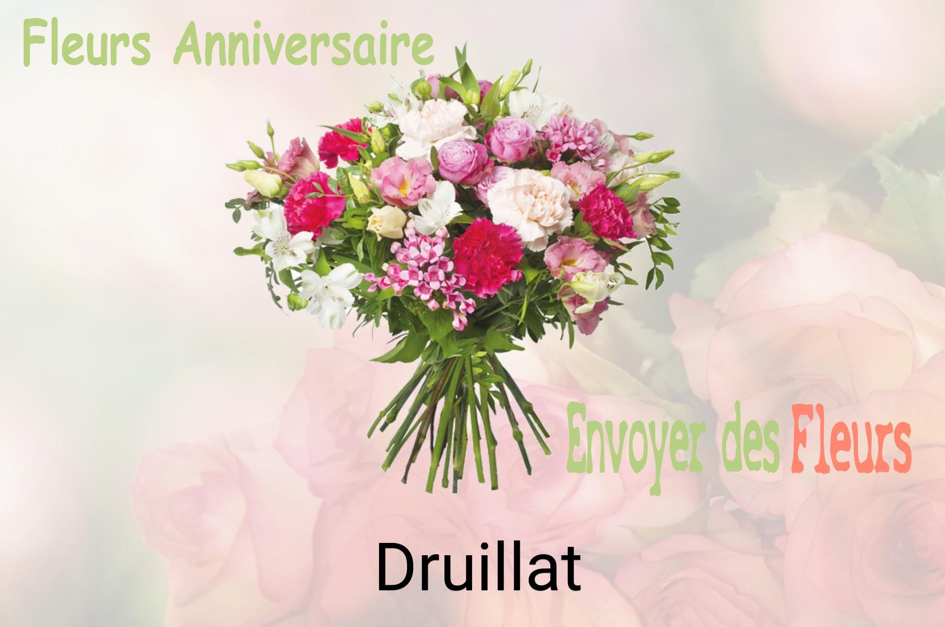 Bouquet de fleurs d’anniversaire livré à Druillat