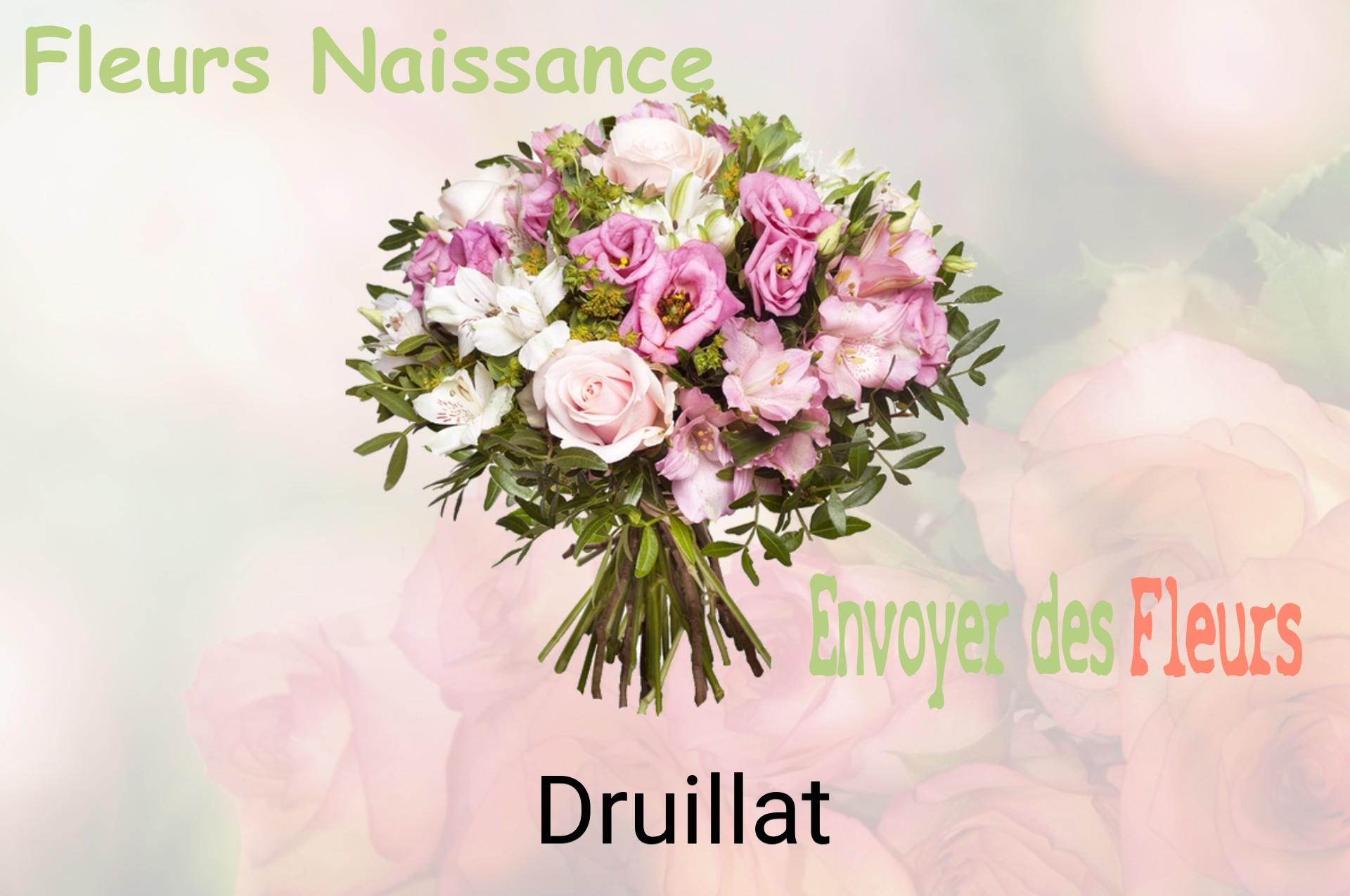 Bouquet de fleurs de naissance livré à Druillat
